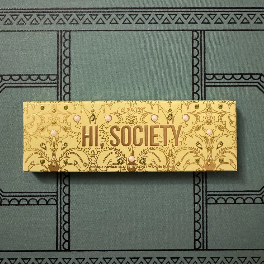 Colourpop Hi Society Eyeshadow Palette 5 Pan Pressed Powder Green NEW IN BOX